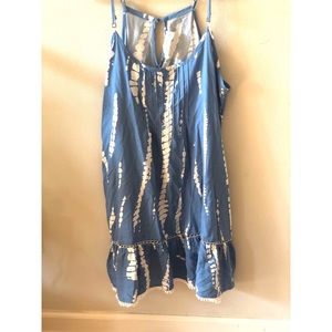 Blue and White tie dye dress 💙